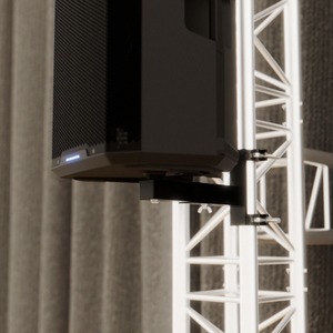 SUP-TEL30W Contestage - Support téléscopique blanc sur tube 50mm pour enceinte ou projecteur