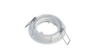 Plafonnier spot encastré orientable pour dichro 50mm fonte alu blanc