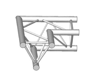 structure alu ASD angle 2 départs latéral SX290 triangulaire ASD ASX22