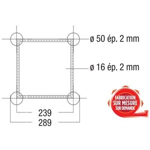 Cercle ASD SZ 290 4 éléments diamètre exterieur 4m