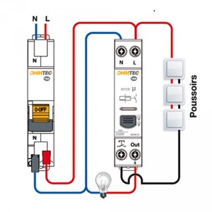 Télerupteur silencieux 16A Ohmtech