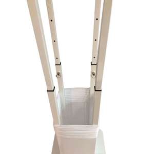 Totem extensible de 1m à 2m avec lycra blanc