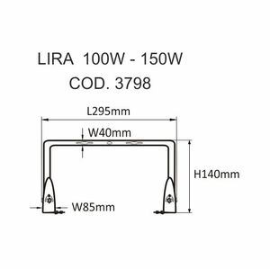 Suspension led industrielle Beneito et faure UFO 150W 4K 19500 lumens 110°