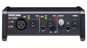 Carte son Tascam US-1x2 1 entrée micro 1 entrée line 1 sortie 192kHz 24 bits