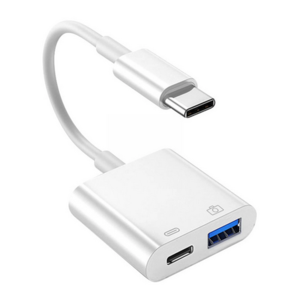 Adpatateur usb 3 VERS usb-c avec alimentation 18W OTG pour smartphone