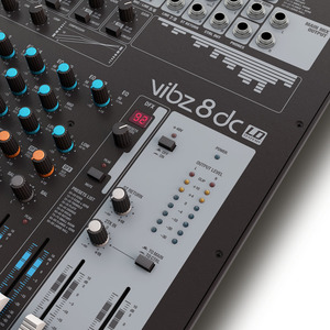 Table de mixage LD Systems VIBZ 8 canaux avec effets et compresseur intégrés