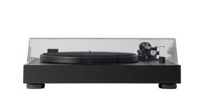 Platine vinyle bois avec vitesse variable et cellule Audio Technica