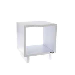 Meuble Hifi blanc pour platine vinyle