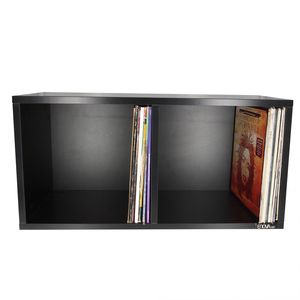 Meuble noir pour 240 vinyles Enova Hifi