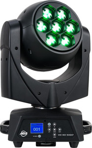 Lyre Led Wash ADJ VIZI HEX WASH7 7 leds 15W RGBWA+UV + Zoom