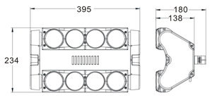 Multi beam Contest WAVE 8X10QC 8 beams 10W RVBW