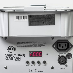 WiFly PAR Blanc QA5 American DJ DMX wifi et batterie