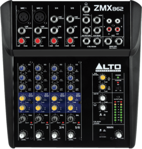 Table de mixage alto ZMX 862 6 entrées 2 aux