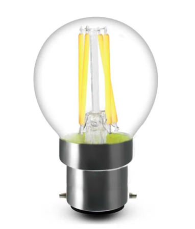 Image principale du produit Ampoule led à filament B22 sphérique claire 4W 827 dimmable