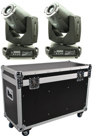 Image principale du produit lot de 2 Lyres Starway Servozoom 10R beam et Spot source 10R 280W avec flightcase