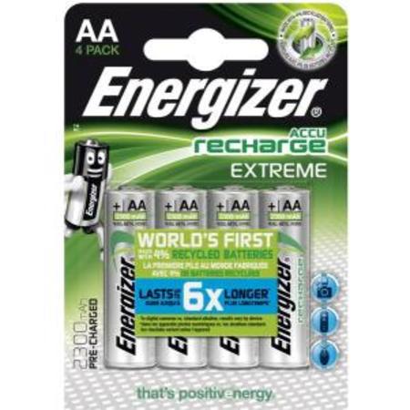 Image principale du produit Lot de 4 Energizer pile rechargeable Extreme AA 2300mAH LR6