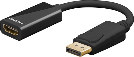 Image principale du produit Adaptateur Displayport 1.2 vers HDMI femelle