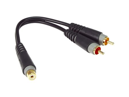 Image principale du produit Klotz AYU-8 cordon adaptateur Y RCA femelle vers 2 RCA mâles