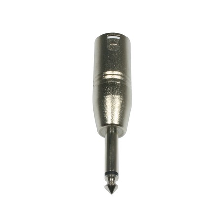 Image principale du produit adaptateur XLR 3 male vers Jack 6.35 male mono