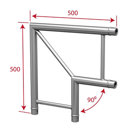 Image nº3 du produit Angle échelle ConteStage 2 directions 90° plat