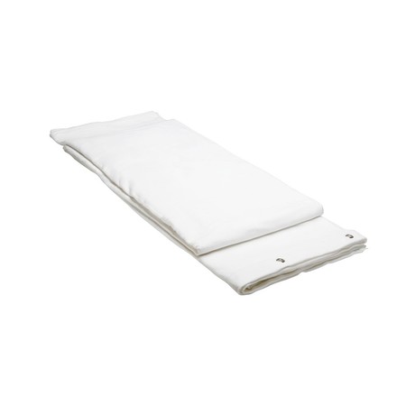 Image principale du produit Molton Blanc 300g/m2 B1 avec oeillets 3m (largeur) x 4 m (hauteur) blanc