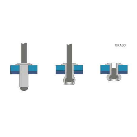 Image secondaire du produit Rivets Aveugle Standards 4,0 x 16,0 mm