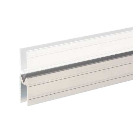 Image principale du produit Adam Hall Hardware 6144 F - Profilé Hybride d'Emboîtement aluminium femelle pour matériau 9,6 mm, prix au mètre