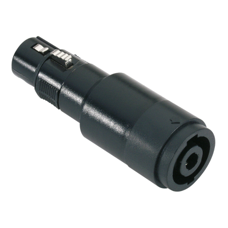 Image principale du produit Adaptateur Connecteur Enceinte standard châssis 4 Points vers XLR femelle