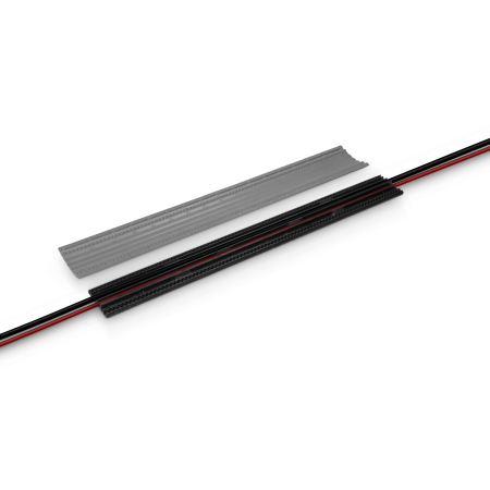 Image nº4 du produit Defender OFFICE GREY RETAIL - Passage de câbles 4 canaux grispour bureau hauteur 2 cm