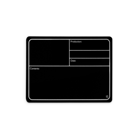 Image principale du produit Adam Hall Hardware 88001 MBLK - Plaque signalétique plastique, magnétique 177 x127 mm, noir