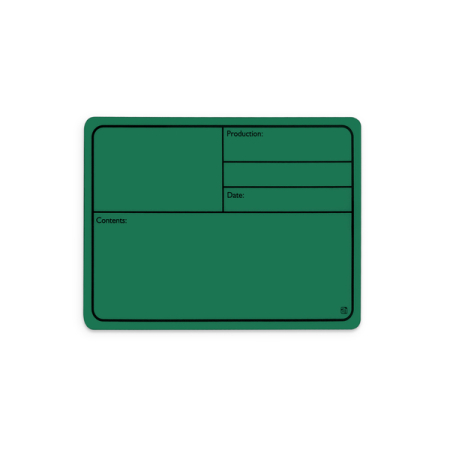Image principale du produit Adam Hall Hardware 88001 M GREEN - Plaque signalétique plastique, magnétique 177 x127 mm, vert