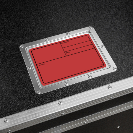 Image secondaire du produit Adam Hall Hardware 88001 M RED - Plaque signalétique plastique, magnétique 177 x127 mm, rouge