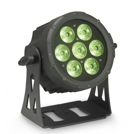 Image principale du produit Cameo FLAT PRO 7 XS - Projecteur PAR compact plat 7 LEDs Quad 8 W