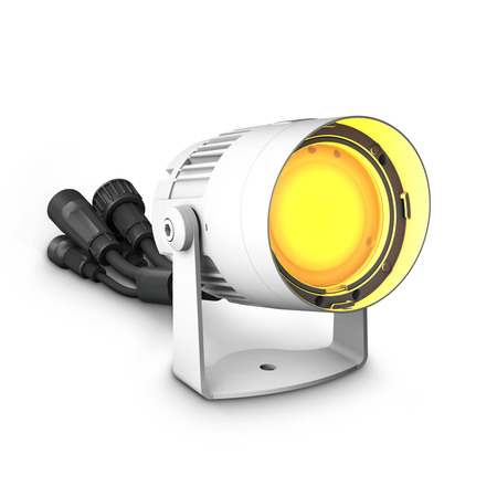 Image principale du produit Cameo Q-Spot 40i W - Spot compact d’extérieur à LED RGBA de 40 W, modèle blanc
