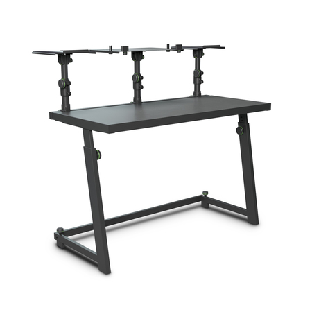 Image principale du produit Gravity FDJT 01 Stand table pour studio ou DJ avec support pour enceintes et ordinateur portable