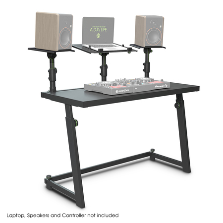 Image secondaire du produit Gravity FDJT 01 Stand table pour studio ou DJ avec support pour enceintes et ordinateur portable