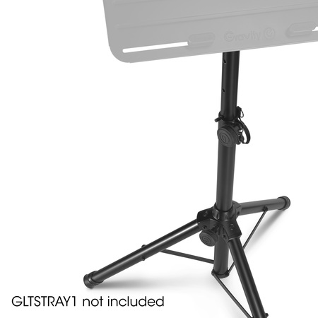 Image nº3 du produit Gravity SP 5111 B Pied d'enceinte court alu noir tube 35mm hauteur 75cm à 1m32