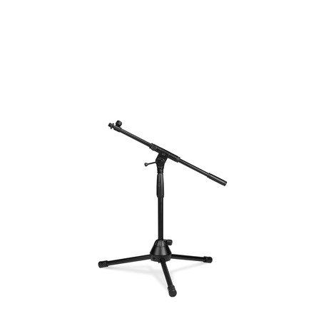 Image principale du produit TMS 4232 B Gravity - Pied de micro bas Touring trépied et perchette télescopique à 2 points de réglage, noir
