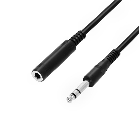 Image principale du produit Adam Hall Cables 3 STAR BOV0300 - Rallonge Câble Casque Audio Jack stéréo 6,3 mm vers Jack stéréo 6,35 mm 3 m