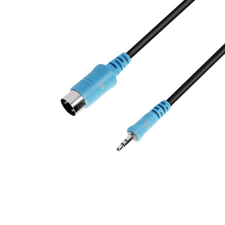 Image principale du produit Adam Hall Cables 3 STAR B WMIDI 0060 - Câble Midi TRS (type A) jack 3,5 mm TRS vers Midi 5 pôles, 0,6 m