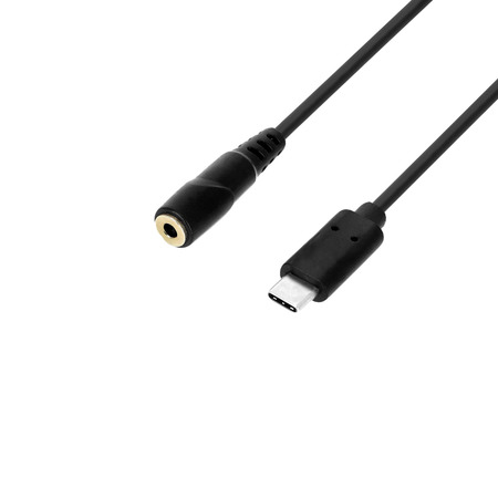 Image principale du produit Câble adaptateur USB-C | mini jack femelle 3,5 mm × USB-C | 0,2 m