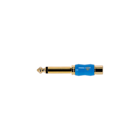 Image secondaire du produit Adaptateur BLU LINE - RCA Femelle x Jack 6.35 mono TS pour entrée Ligne