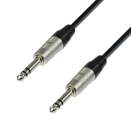 Image principale du produit Adam Hall Cables K4 BVV 0300 - Câble de Patch REAN Jack 6,35 mm TRS stéréo vers Jack 6,35 mm TRS stéréo 3m