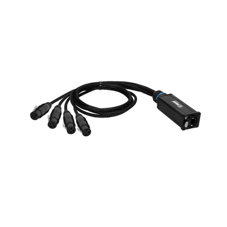 Image principale du produit Adam Hall Cables 4 STAR CATBOX XF3 - Audio & DMX, Adaptateur AES/EBU RJ45  de Cat XLR 3-Pol femelle