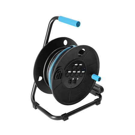 Image principale du produit Câble multipaire sur touret 6 voies 2 retour XLR longueur 15m