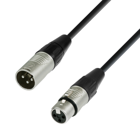 Image principale du produit Câble Micro REAN XLR mâle vers XLR femelle 1 m