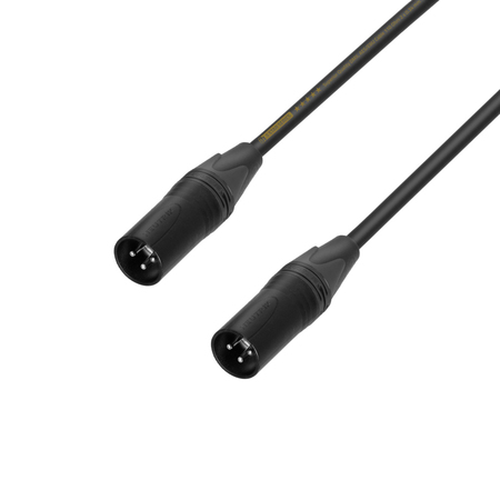 Image principale du produit Câble adaptateur XLR 3 points mâle vers XLR 3 points mâle fiches neutrik 20cm