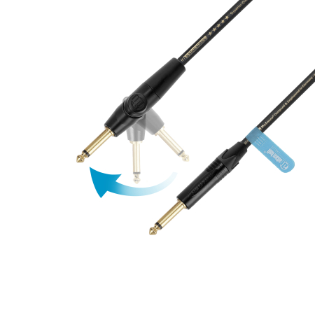Image secondaire du produit Câble d’instrument jack droit et coudé Adam Hall FLIPJACK de Palmer 6 m