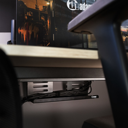 Image secondaire du produit Adam Hall Cables CABLE MANAGEMENT TRAY - Plateau de gestion des câbles à monter sous le bureau