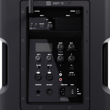 Image nº5 du produit LD Systems ANNY 10 BPH B5 - Enceinte sur batterie 10 pouces bluetooth avec micro serre tête HF bande B5